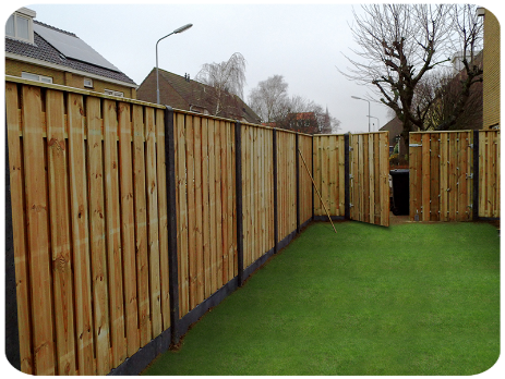 Houten schutting op maat geplaatst door RS-Schuttingbouw